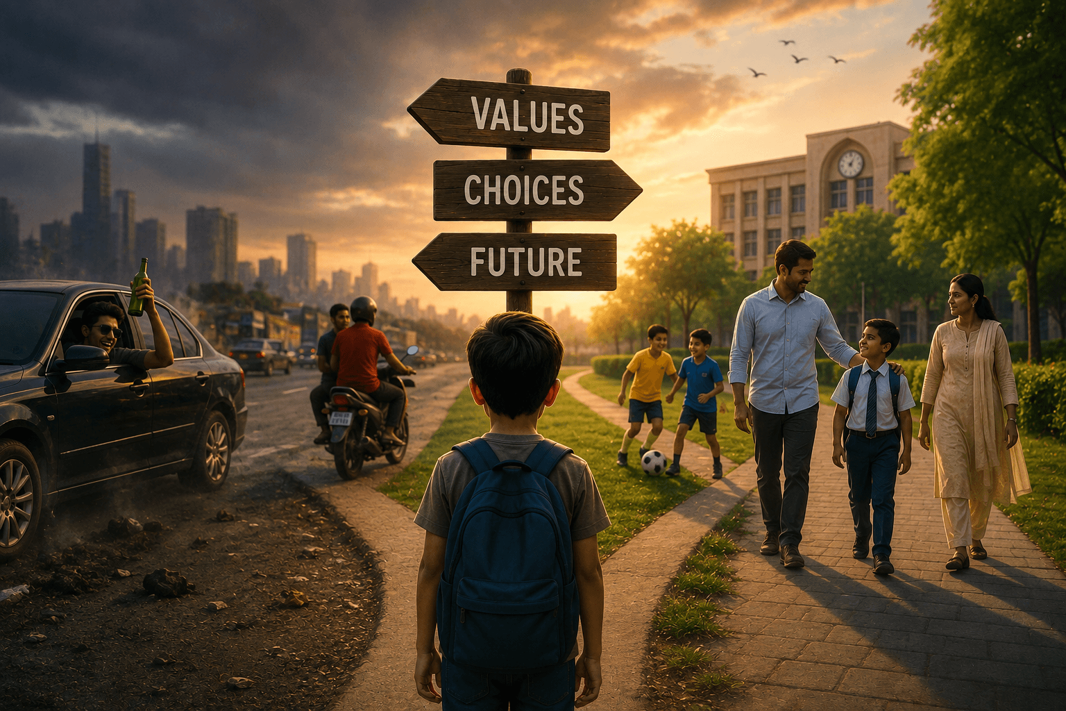 Vedansh Naveen asking the deeper question about education, values, and who is really teaching our children